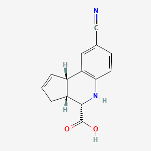 (3aR,4S,9bS)-8-cyano-3a,4,5,9b-tetrahydro-3H-cyclopenta[c]quinoline-4-carboxylic acid