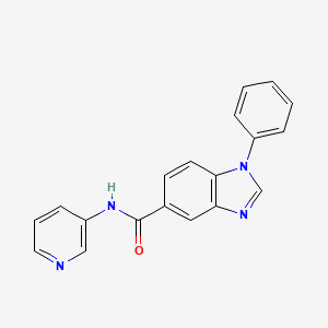 1-phenyl-N-(pyridin-3-yl)-1H-benzo[d]imidazole-5-carboxamide