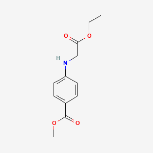 Benzoic acid, 4-[(2-ethoxy-2-oxoethyl)amino]-, methyl ester