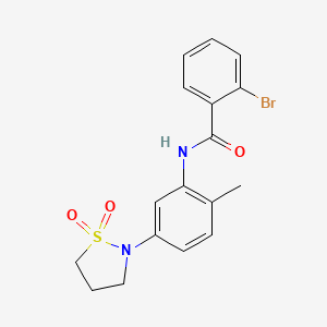 2-bromo-N-(5-(1,1-dioxidoisothiazolidin-2-yl)-2-methylphenyl)benzamide