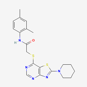 N-(2,4-dimethylphenyl)-2-((2-(piperidin-1-yl)thiazolo[4,5-d]pyrimidin-7-yl)thio)acetamide