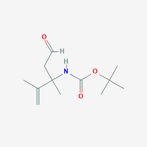 molecular formula C12H21NO3 B2587579 N-Boc-(+/-)-3-amino-3,4-dimethylpent-4-enal CAS No. 1335042-74-4