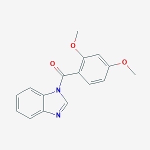 molecular formula C16H14N2O3 B258758 Benzimidazol-1-yl-(2,4-dimethoxyphenyl)methanone 