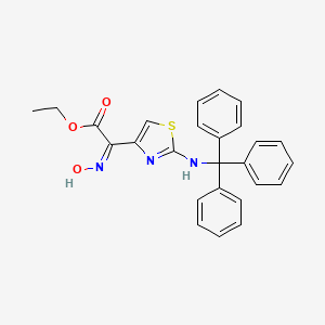 (Z)-Ethyl 2-(hydroxyimino)-2-(2-(tritylamino)thiazol-4-yl)acetate