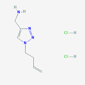 [1-(but-3-en-1-yl)-1H-1,2,3-triazol-4-yl]methanamine dihydrochloride