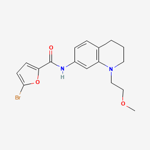 molecular formula C17H19BrN2O3 B2587611 5-bromo-N-(1-(2-methoxyethyl)-1,2,3,4-tetrahydroquinolin-7-yl)furan-2-carboxamide CAS No. 1170937-46-8