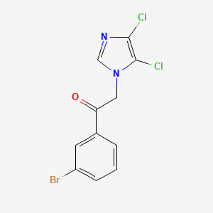 1-(3-bromophenyl)-2-(4,5-dichloro-1H-imidazol-1-yl)ethan-1-one