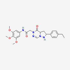 2-[2-(4-ethylphenyl)-4-oxo-4H,5H-pyrazolo[1,5-d][1,2,4]triazin-5-yl]-N-(3,4,5-trimethoxyphenyl)acetamide