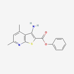 Phenyl 3-amino-4,6-dimethylthieno[2,3-b]pyridine-2-carboxylate