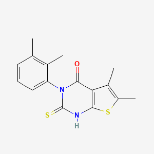3-(2,3-dimethylphenyl)-5,6-dimethyl-2-sulfanyl-3H,4H-thieno[2,3-d]pyrimidin-4-one