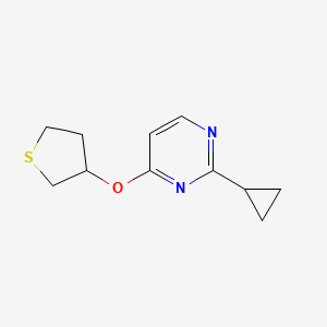 2-Cyclopropyl-4-(thiolan-3-yloxy)pyrimidine