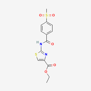 Ethyl 2-(4-(methylsulfonyl)benzamido)thiazole-4-carboxylate