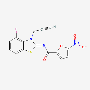 N-(4-fluoro-3-prop-2-ynyl-1,3-benzothiazol-2-ylidene)-5-nitrofuran-2-carboxamide