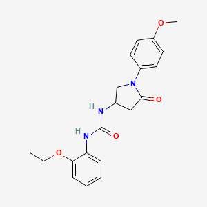 molecular formula C20H23N3O4 B2587648 1-(2-Ethoxyphenyl)-3-(1-(4-methoxyphenyl)-5-oxopyrrolidin-3-yl)urea CAS No. 877640-51-2
