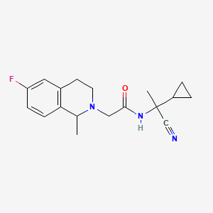 N-(1-Cyano-1-cyclopropylethyl)-2-(6-fluoro-1-methyl-3,4-dihydro-1H-isoquinolin-2-YL)acetamide