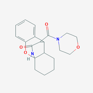 11-(Morpholine-4-carbonyl)-1,2,3,4,9,9a-hexahydro-4a,9-(epiminoethano)xanthen-12-one