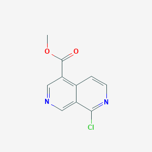 molecular formula C10H7ClN2O2 B2587661 8-氯-2,7-萘啶-4-羧酸甲酯 CAS No. 1823957-71-6