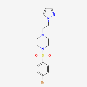 1-(2-(1H-pyrazol-1-yl)ethyl)-4-((4-bromophenyl)sulfonyl)piperazine