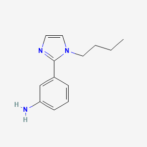molecular formula C13H17N3 B2587672 3-(1-butyl-1H-imidazol-2-yl)aniline CAS No. 1179785-95-5