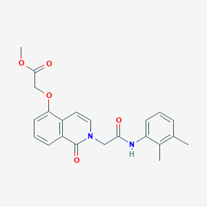 molecular formula C22H22N2O5 B2587700 Methyl 2-[2-[2-(2,3-dimethylanilino)-2-oxoethyl]-1-oxoisoquinolin-5-yl]oxyacetate CAS No. 868224-92-4