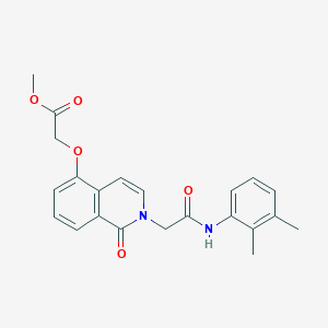 molecular formula C22H22N2O5 B2587700 2-[2-[2-(2,3-二甲基苯胺基)-2-氧代乙基]-1-氧代异喹啉-5-基]氧基乙酸甲酯 CAS No. 868224-92-4