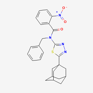 N-[5-(1-adamantyl)-1,3,4-thiadiazol-2-yl]-N-benzyl-2-nitrobenzamide