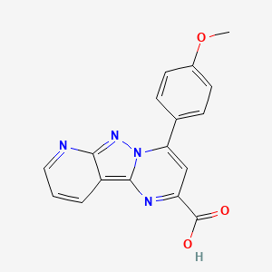 4-(4-Methoxyphenyl)pyrido[2',3':3,4]pyrazolo[1,5-a]pyrimidine-2-carboxylic acid