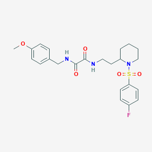 N1-(2-(1-((4-fluorophenyl)sulfonyl)piperidin-2-yl)ethyl)-N2-(4-methoxybenzyl)oxalamide