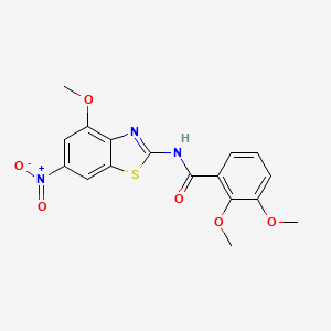 2,3-dimethoxy-N-(4-methoxy-6-nitro-1,3-benzothiazol-2-yl)benzamide