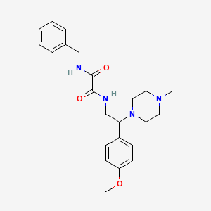 molecular formula C23H30N4O3 B2587717 N1-benzyl-N2-(2-(4-methoxyphenyl)-2-(4-methylpiperazin-1-yl)ethyl)oxalamide CAS No. 903304-52-9