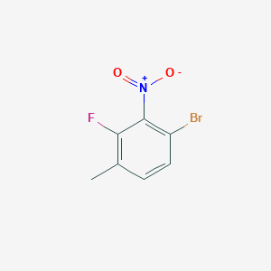 molecular formula C7H5BrFNO2 B2587732 1-Bromo-3-fluoro-4-methyl-2-nitrobenzene CAS No. 1807209-53-5