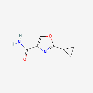 molecular formula C7H8N2O2 B2587734 2-Cyclopropyl-1,3-oxazole-4-carboxamide CAS No. 1849221-31-3