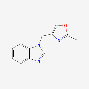 molecular formula C12H11N3O B2587769 4-(Benzimidazol-1-ylmethyl)-2-methyl-1,3-oxazole CAS No. 2287862-16-0