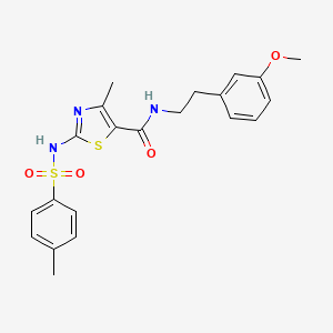 N-(3-methoxyphenethyl)-4-methyl-2-(4-methylphenylsulfonamido)thiazole-5-carboxamide