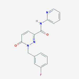 1-(3-fluorobenzyl)-6-oxo-N-(pyridin-2-yl)-1,6-dihydropyridazine-3-carboxamide