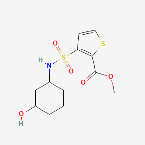 methyl 3-(N-(3-hydroxycyclohexyl)sulfamoyl)thiophene-2-carboxylate