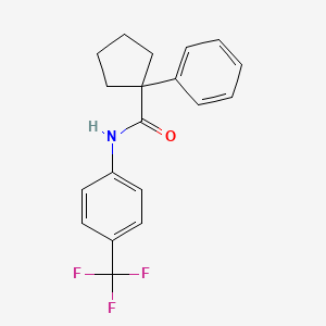 1-phenyl-N-[4-(trifluoromethyl)phenyl]cyclopentane-1-carboxamide