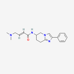 (E)-4-(Dimethylamino)-N-(2-phenyl-5,6,7,8-tetrahydroimidazo[1,2-a]pyridin-6-yl)but-2-enamide