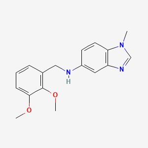molecular formula C17H19N3O2 B2587800 (2,3-Dimethoxy-benzyl)-(1-methyl-1H-benzoimidazol-5-yl)-amine CAS No. 330828-87-0