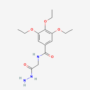 molecular formula C15H23N3O5 B2587803 3,4,5-triethoxy-N-(2-hydrazinyl-2-oxoethyl)benzamide CAS No. 392247-24-4