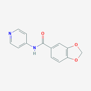 molecular formula C13H10N2O3 B258783 N-pyridin-4-yl-1,3-benzodioxole-5-carboxamide 