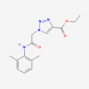 molecular formula C15H18N4O3 B2587830 ethyl 1-{2-[(2,6-dimethylphenyl)amino]-2-oxoethyl}-1H-1,2,3-triazole-4-carboxylate CAS No. 901723-93-1