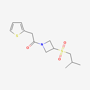 1-(3-(Isobutylsulfonyl)azetidin-1-yl)-2-(thiophen-2-yl)ethanone