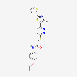 N-(4-ethoxyphenyl)-2-((6-(4-methyl-2-(thiophen-2-yl)thiazol-5-yl)pyridazin-3-yl)thio)acetamide