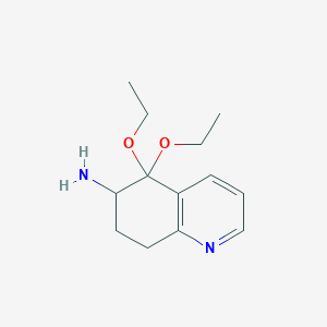 5,5-Diethoxy-7,8-dihydro-6H-quinolin-6-amine