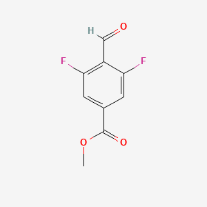 molecular formula C9H6F2O3 B2587859 Methyl 3,5-difluoro-4-formylbenzoate CAS No. 1415124-73-0