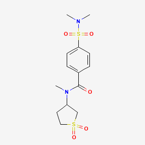 4-(N,N-dimethylsulfamoyl)-N-(1,1-dioxidotetrahydrothiophen-3-yl)-N-methylbenzamide