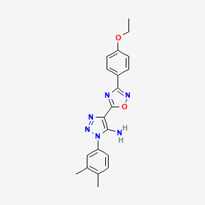 1-(3,4-dimethylphenyl)-4-(3-(4-ethoxyphenyl)-1,2,4-oxadiazol-5-yl)-1H-1,2,3-triazol-5-amine