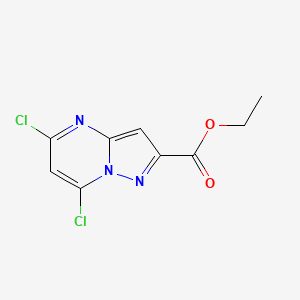molecular formula C9H7Cl2N3O2 B2587877 Ethyl 5,7-dichloropyrazolo[1,5-a]pyrimidine-2-carboxylate CAS No. 1232224-62-2