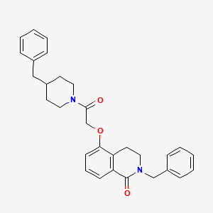 2-benzyl-5-(2-(4-benzylpiperidin-1-yl)-2-oxoethoxy)-3,4-dihydroisoquinolin-1(2H)-one